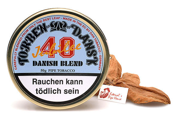 Torben Dansk 40 Jubilee Danish Blend Pipe tobacco 50g Tin Torben Dansk 40 Jubilee Danish Blend Pipe tobacco 50g Tin